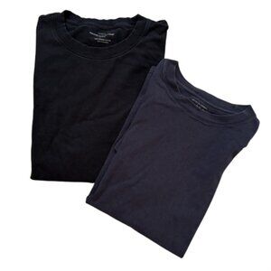 Cotton On Skate Fit Navy & Loose Fit Black t-shirts